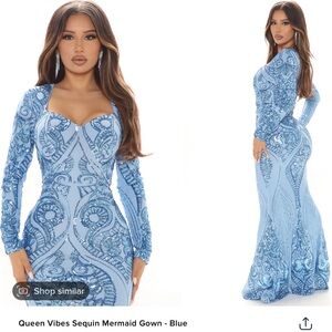 Fashion blue dress size medium